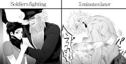 2boys bara big_dom_small_sub dominant dominant_male domination eriurias73 fear_and_hunger fear_and_hunger:_termina fucked_into_submission fucked_senseless fucked_silly gay gay_anal gay_domination gay_male gay_sex levi_(fear_and_hunger) male maledom malesub offscreen_sex pavel_yudin rough_sex size_difference submission submissive submissive_male unseen_penetration