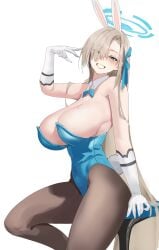 1girls asuna_(blue_archive) asuna_(bunny)_(blue_archive) aya_roushi blue_archive female solo solo_female tagme