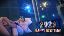 3d asian blender d.va effectsmaster231 female fireworks latina licking_pussy new_year overwatch purple_hair sombra yuri