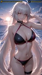 1girls 2025 4k ai ai_assisted ai_generated anime anime_style artist_name beach bikini breasts dreamyan_ai fate/grand_order fate_(series) female female_only hi_res high_quality high_resolution highres jeanne_alter jeanne_alter_(swimsuit_berserker) jeanne_d'arc_(fate) jeanne_d'arc_alter_(fate) long_hair patreon seductive seductive_eyes seductive_look seductive_pose seductive_smile smile smiling swimsuit thick_ass thick_thighs thighs uncensored white_body white_hair white_skin yellow_eyes