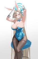 1girls asuna_(blue_archive) asuna_(bunny)_(blue_archive) aya_roushi blue_archive female solo solo_female tagme