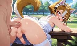 1femboy 2boys ai_generated anal ass balls crossdressing dog_boy dog_ears dog_tail doggy_style femboy feminine_male gay genshin_impact girly gorou_(genshin_impact) happy heart hoyoverse ian8766_(artist) male male/male male_only mihoyo penis pleasure_face pov precum presenting_hindquarters public rule_63 self_upload sex sissy testicles trap yaoi