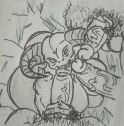1girls 3boys baron_of_hell_(doom) big_ass big_breasts big_horns blowjob doom female hairy_male handjob hell horns huge_ass interspecies kaxta male mature_male monster_girl nightmare_waifu oral oral_sex straight teeth video_games
