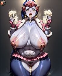 ahe_gao ai_generated belly_tattoo bikini blue_hair crying cum cum_drip cum_in_container cum_in_mouth cum_in_pussy cum_on_tongue hornypepegon latex_bodysuit licking mascara messy_makeup naked nipples open_mouth overwatch overwatch_2 pierced_nipples purple_skin pussy pussy_juice ruined_makeup shiny_skin thick thick_thighs tight_clothing wet wet_pussy wet_skin widowmaker