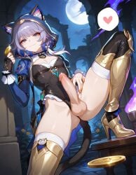 1femboy ai_generated balls big_penis blush cat_ears cat_tail cipher_(honkai:_star_rail) dickgirl femboy feminine_male futa_only futa_sans_pussy futanari heart honkai:_star_rail honkai_(series) horny hoyoverse ian8766_(artist) imminent_oral intersex light-skinned_futa male mihoyo outside partially_clothed penis pov precum public rule_63 self_upload submissive_pov sweat taker_pov teasing testicles trap yaoi