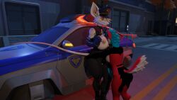 big_breasts breasts cleavage female furry huge_breasts nipples notsafeforgek officer_flint_(foretbwat) tagme thick_thighs wide_hips