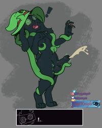 animate_inanimate balls bodily_fluids clothing corruption cum deltarune ear_penetration eyewear genital_fluids genitals glasses hat headgear headwear hi_res horn living_clothing male mind_control nipples orgasm paws penetration penis ralsei tagme tentacle trapknight undertale_(series)