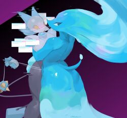 2girls ass big_ass blush cat_ears deltarune deltarune_chapter_2 deltarune_chapter_4 ebbedrawin feline female female_only flustered flustered_female girls_kissing hugging kissing lesbian lesbian_kiss long_hair miss_mizzle_(deltarune) robot robot_girl tail tasque_manager_(deltarune) undertale_(series) water yuri