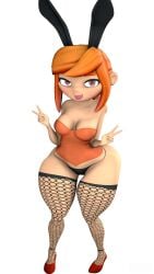 big_ass breasts bunny_girl bunnysuit female female_only garry's_mod leggings meggy_spletzer orange_hair panties smg4 source_filmmaker thick_thighs whiteweasel