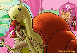 blood_elf female romantic romantic_couple slug snail stellaris tenku_the_gastropod tentacle tissaya_emberheart world_of_warcraft