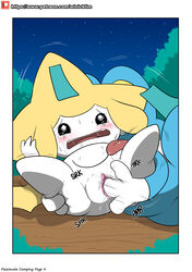 anthro blush bodily_fluids comic female finger_fuck fingering forced froakie genital_fluids jirachi legendary_pokemon nintendo page_4 pokemon pokemon_(species) pussy pussy_juice vaginal_penetration video_games winick-lim