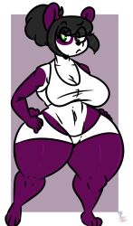 anthro anthro_only big_breasts breasts cleavage female furry huge_breasts kingretrokirby tagme thick_thighs wide_hips