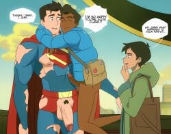 clark_kent clark_kent_(my_adventures_with_superman) cuckquean dc dc_comics ef_drawings female gay jimmy_olsen jimmy_olsen_(my_adventures_with_superman) lois_lane lois_lane_(my_adventures_with_superman) my_adventures_with_superman nsfw skinny superman superman_(series) yaoi young