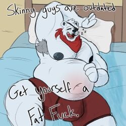 absurd_res anthro armpit_hair bear bed bedding belly_hair big_nipples big_pecs blanket body_hair boxers_(clothing) bulge chest_hair clothing epic_games eye_patch eyewear fortnite furniture hairy hand_behind_head hand_on_belly hi_res kelsdungeon love_handles lying male mammal mostly_nude muscular nipples overweight overweight_male pecs pillow polar_bear polar_patroller scarf sharp_teeth simple_background sleeping snoring solo spread_legs spreading teeth text underwear ursine