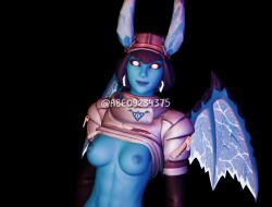 demon_girl shiver_(fortnite) showing_breasts tagme