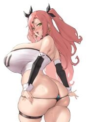 1girls anal_plug armwear ass aster_crowley beauty_mark big_ass big_breasts big_butt blush blushing busty buttplug clothed curvaceous curved_horn curves curvy curvy_body curvy_female earrings fat_ass female female_only green_eyes hoyoverse huge_ass huge_breasts huge_butt large_ass large_breasts large_butt light-skinned_female light_skin massive_ass mihoyo mostly_clothed nicole_demara pink_hair plug_(sex_toy) revealing_clothes slutty_clothing slutty_outfit smirk smirking sweat sweating sweaty sweaty_thighs tagme thick thick_ass thick_thighs thigh_strap thighs twintails white_fur zenless_zone_zero