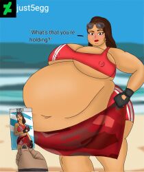 bbw big_breasts boardwalk_ruby_(fortnite) breasts cleavage female fortnite huge_breasts hyper_breasts just5egg overweight ruby_(fortnite) tagme thick_thighs wide_hips