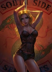 1girls anolea archie_comics betty_and_veronica betty_cooper breasts cleavage female female_only looking_at_viewer solo