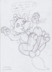 1futa anthro cub dickgirl erection feet futa_only futanari marie_(aristocats) masturbation monochrome sketch solo solo_futa speech_bubble text the_aristocats zenobius