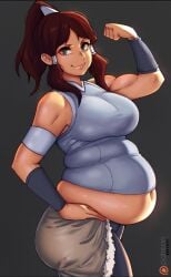 1girls avatar_legends bbw belly_overhang big_belly big_female blush chubby chubby_female embarrassed fat fat_ass fat_female fat_fetish fat_girl fat_woman fatty female kipteitei korra large_female obese obese_female overweight overweight_female pig plump pork_chop pudgy_belly the_avatar the_legend_of_korra thick_thighs tubby water_tribe weight_gain