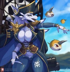 1girls 2020s 2024 2d 2d_(artwork) 5_fingers anthro anthro_focus anthro_only bandai_namco big_breasts big_hat big_thighs bracelet breasts claws cleavage cleavage_window digimon digimon_(species) ear_piercing earrings female female_focus female_only fur furry furry_female hat hi_res highres hips large_breasts large_thighs lyorenth-the-dragon outdoors panties pants pirate pirate_captain pirate_hat pointing scalie shark shark_girl skindentation solo solo_female solo_focus thick_thighs thigh_strap thighs weregarurumon wide_hips