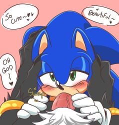 bedroom_eyes blowjob caressing_face claws furry gay gentle in_love long_claws loving_gaze praise shadow_the_hedgehog soft sonadow sonic_(series) sonic_the_hedgehog sonic_the_hedgehog_(series) sucking_penis