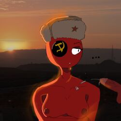 a breasts circumcised countryhumans countryhumans_girl cum ejaculation female kingkokoko35 look!_kingkokoko35_had_a_vagina_malfunction! naked soviet_union_(countryhumans) united_states_of_america_(countryhumans) ushanka vagina veiny_penis