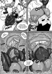 clothing comic monochrome natsumemetalsonic tagme vore voreception xenomorph