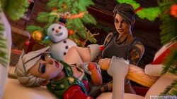 3d 3d_(artwork) 3futas brown_hair christmas christmas_outfit christmas_tree dickgirl fortnite fortnite:_save_the_world futa_only futanari futanari_penetrating highres holding_penis intersex large_penis netfuta offscreen_character orgasm partially_clothed penis ramirez_(fortnite) redline_(fortnite) render sarah_(fortnite) sex sfm short_hair source_filmmaker spread_legs spreading tagme white_hair