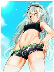 1futa aek-999_(girls'_frontline) artist_request bulge futanari girls'_frontline intersex