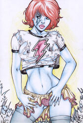 1girls carin_taylor cyberforce fabio female female_only image_comics solo top_cow torn_clothes velocity_(cyberforce)