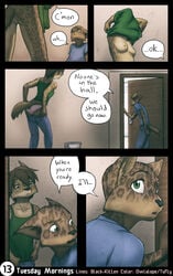 black-kitten breasts brother brother_and_sister closet clothing collaboration comic dressing felid feline female fluffytuft incest lynx male mammal owlalope panties pussy sebastien_(black-kitten) serah_(black-kitten) sibling sister underwear