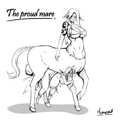 centaur centaur_futa cum cum_in_pussy cum_inflation cumflation futa_on_female futataur hornyskull_(artist) horsecock horsecock_futa horsecock_futanari impregnation inflation monster_girl penis size_difference undercarriage unimpressed
