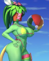 1girls 3d animated anthro anthro_only anthrofied arched_back ass bare_shoulders big_ass big_boobs big_breasts big_butt big_thighs big_tits bikini blaster_master boobs breasts busty butt cameltoe curvaceous curvy curvy_body curvy_female curvy_figure curvy_hips cute female female_only flora_fauna flower flower_in_hair flowers flowers_in_hair green_body green_skin hand_on_hip hips hourglass_figure huge_ass huge_butt humanoid kanna_(blaster_master) katsu_sn large_ass large_breasts large_butt long_tail monster_girl navel no_sound non-human plant plant_girl plant_humanoid plantie potted_plant pussy pussy_visible_through_clothes shiny_hair shiny_skin solo tagme tail thick thick_ass thick_legs thick_thighs thighs tits turntable_(animation) video voluptuous voluptuous_female wide_hips wink