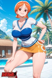 nami (one piece) from one piece by devilaiworks