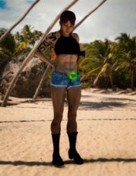 1girls 2021 3d 3d_artwork 3d_model 6_pack abs basic_background beach beach_background black_lagoon boots brown_hair brown_hair_female btsvflo89 clothed clothed_female clothing commission commission_art diamond diamond_(shape) female female_abs female_focus female_human female_only looking_at_self looking_down looking_down_at_self muscle muscle_mommy muscle_tone muscles muscular muscular_abs muscular_arms muscular_female muscular_legs muscular_thighs page_2 pgandara ponytail ponytail_(hair) ponytail_female ponytail_hair revy revy_(black_lagoon) sexy sexy_body sexy_female solo solo_female solo_focus story story_at_source story_in_description tagme tall tall_female taller_female taller_girl tattoo tattoo_on_arm tattooed_arm tattoos transformation unbuttoned unbuttoned_bottomwear unbuttoned_shorts voluptuous voluptuous_body voluptuous_female