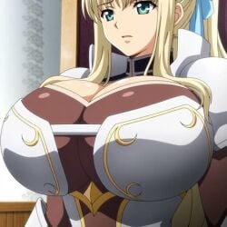 ai_generated animated big_breasts breast_expansion breasts female female_only huge_breasts isis_petrovna_ellenskaia knight_armor tagme video