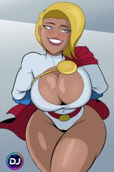 1girls alternate_art_style big_breasts blonde_hair blue_eyes blue_gloves boob_window breasts cape cleavage cleavage_cutout cosplay dc dc_comics dcau djpaint96-ii djpaint_v female female_only gloves huge_breasts kara_zor-l karen_starr large_breasts leotard missfaves power_girl power_girl_(cosplay) power_girl_cosplay_pose_(missfaves) real_person red_cape self_upload short_hair smile superman_(series) white_leotard