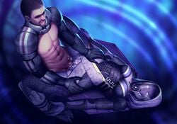 1boy 1girls alien bodysuit cum cum_in_pussy cum_inside helmet lavah mass_effect medium_breasts pale-skinned_male pale_skin penetration quarian sex spread_legs straight tali'zorah_nar_rayya vaginal vaginal_penetration