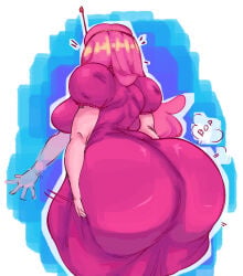 1girls adventure_time ass ass_body ass_focus ass_slap black_and_white bubble_ass bubble_butt bulumble-bee cartoon_network color colored edit fat_ass female female_only huge_ass princess_bubblegum slapping_own_ass solo third-party_edit