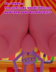 1boy 1girls 3d animated ass big_ass big_butt butt darkspite dialogue fat_ass fat_butt female glitch_productions huge_ass huge_butt jax_(the_amazing_digital_circus) male male_focus no_sound pov ragatha_(the_amazing_digital_circus) solo tagme the_amazing_digital_circus thick_ass thick_butt video