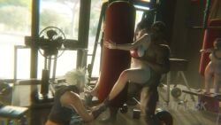 3d aerith_gainsborough brutalisk cloud_strife cuckold dark-skinned_male dark_skin final_fantasy_vii gym in_front_of_cuckold interracial muscular muscular_male netorare netorase sound tagme tifa_lockhart video