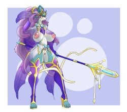 2026 4_toes 5_fingers accessory anthro anthrofied archived_source areola armwear aurora_style_suicune big_breasts biped blue_body blush border breasts chorsinnell39 closed_smile clothed clothing cutout_heels diamond_(gem) digital_drawing_(artwork) digital_media_(artwork) elbow_gloves eyelashes feet female female_anthro fingerless_gloves fingers footwear full-length_portrait gem generation_2_pokemon genitals glistening glistening_areola glistening_breasts glistening_eyes glistening_genitalia glistening_vulva gloves hair handwear head_crest hi_res high_heels holding_object holding_staff humanoid_genitalia humanoid_vulva iris jewelry legendary_pokemon legwear long_hair looking_at_viewer magic_user mostly_nude mostly_nude_anthro mostly_nude_female mouth_closed multicolored_body nintendo nipple_dip nipples open_toe_heels pink_areola pink_nipples pinup pokemon pokemon_(species) pokemon_unite pokemorph portrait pose pupils purple_armwear purple_clothing purple_elbow_gloves purple_footwear purple_gloves purple_hair purple_handwear purple_legwear purple_thigh_highs red_eyes shaded shoes simple_background small_waist smile smiling_at_viewer soft_shading solo staff suicune tendrils thick_thighs thigh_highs three-quarter_view toeless_footwear toeless_heels toes translucent translucent_clothing two_tone_body veil vulva waist_accessory white_body white_border white_sclera wide_hips