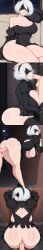 2b 2b_(nier:automata) against_wall ahegao ai_generated anal ass_focus bent_over big_ass black_dress blindfold blowjob blush bodysuit comic comic_panel corruption deepthroat dirty_talk doggystyle english_text enjoying_rape erection fellatio female_pubic_hair gloves high_heels huge_breasts large_breasts leotard mind_control multiple_views nier:automata non-consensual oral penis pussy pussy_juice rape sex sex_from_behind short_hair standing_sex sweat tags: thick_thighs thighhighs vaginal white_hair wide_hips