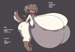 1girls anthro ass big_lips bottomless bottomless_female breasts brown_fur brown_hair canine canine_humanoid cleavage collar dog female female_focus female_only furry hair_covering_eyes hair_over_eyes hips hyper hyper_breasts joeblay large_ass large_breasts lips messy_hair thick_thighs thighs wide_hips