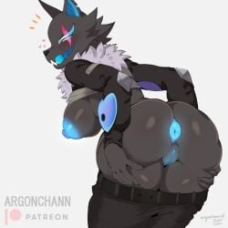 1girls anthro anus argonchann ass breasts edit female female_only furry furry_only highwire_(fortnite) pack_leader_highwire pussy solo solo_female tagme