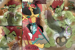 accessory anthro arm_hair armpit_hair aroused autofellatio bacon_sama balls big_balls big_muscles big_pecs big_penis bodily_fluids body_hair chest_hair chin_piercing cock_ring collar comic cross-popping_vein dialogue dragon duo ear_piercing ear_ring eastern_dragon english_text erection eyebrows facial_piercing foreskin genital_fluids genital_raphe genitals goblin green_body green_skin hair hairy_balls hi_res huge_balls huge_pecs huge_penis humanoid hyper hyper_genitalia hyper_penis imminent_sex jewelry leaking_precum leash leashed_collar leg_hair lip_piercing male masturbation muscular mythological_creature mythological_scalie mythology nipples nude oral oral_masturbation pecs penile penile_masturbation penis penis_accessory penis_jewelry piercing precum pubes pubes_on_face raphe_(anatomy) red_hair ring_piercing saggy_balls scalie scrotal_raphe scrotum_flap shocked snakebite_piercing snoggle_broadshaft stray_pubes stubble sweat sweatdrop tears text throbbing throbbing_balls throbbing_penis tongue tongue_out vein veiny_penis