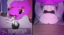 backless_dress bathroom chocovania_(character) dark-skinned_male doggy_style drunk imp indie_virtual_youtuber instant_loss_2koma meweeze pink_hair questionable_consent sound tagme toilet video virtual_youtuber