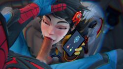 1boy 1girls blowjob duo fellatio female light-skinned_female light-skinned_male light_skin male male/female oral oral_penetration oral_sex rougenine spider-man spider-man_(series) tagme video
