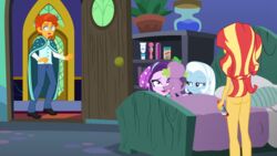 canine casual friendship_is_magic group human my_little_pony spike_(mlp) starlight_glimmer sunburst sunset_shimmer trixie_lulamoon zoophilia